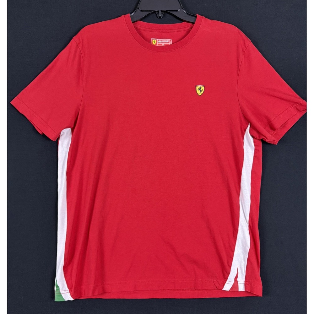 Scuderia Ferrari Men's Red Crewneck Short Sleeve T-Shirt XL
